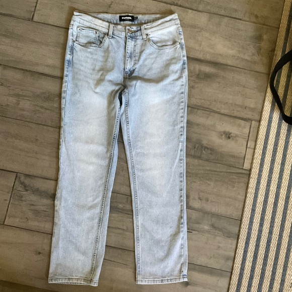 RSQ Slim Straight Light Wash Jeans  Size 30x30 - Picture 1 of 9